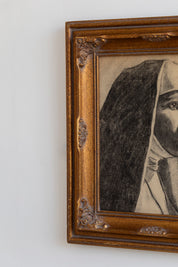 Vintage Portrait of a Nun Drawing