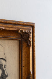 Vintage Portrait of a Nun Drawing