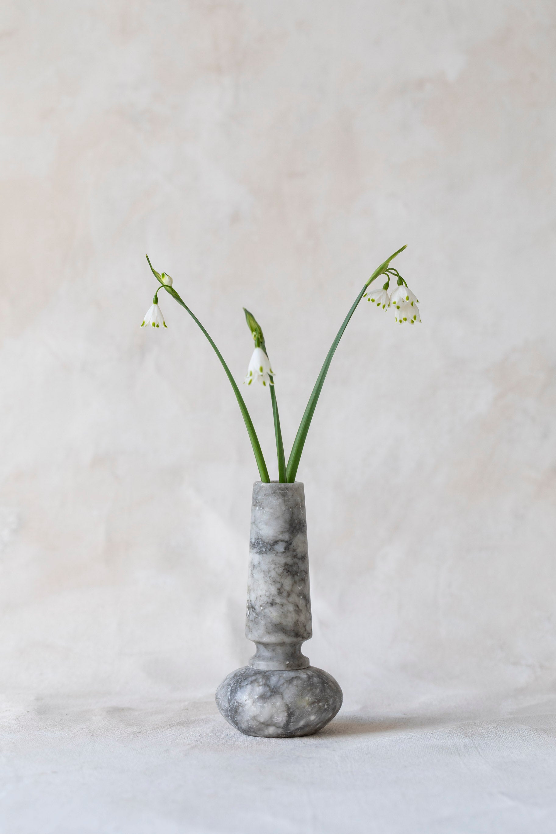 Vintage Grey Marble Vase