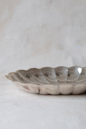 Vintage Oval Scalloped Dish