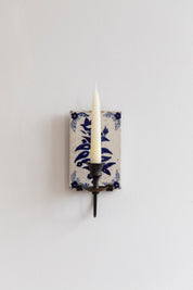 Vintage Portuguese Tile Wall Sconce