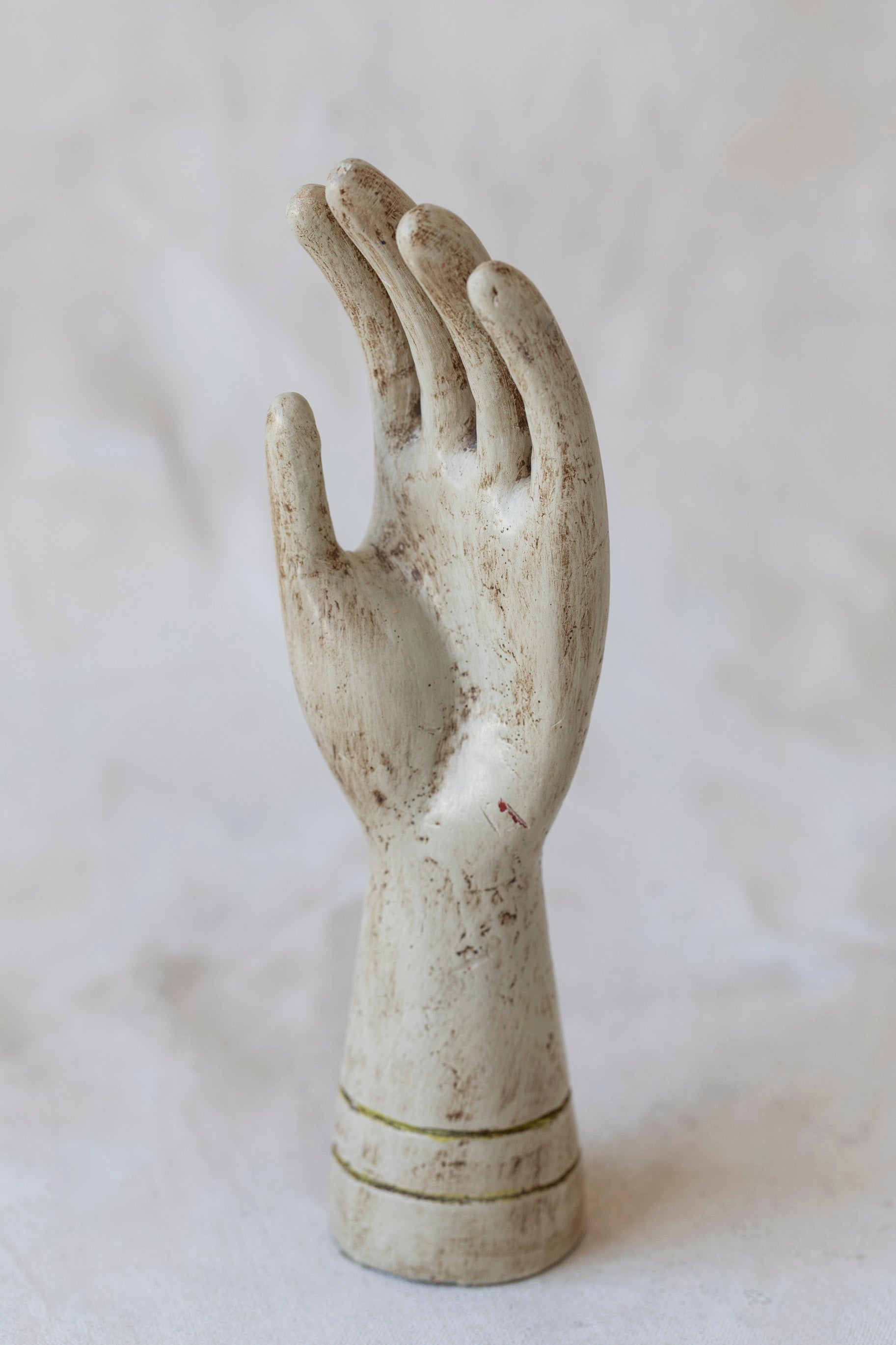 Vintage Painted Hand Sculpture
