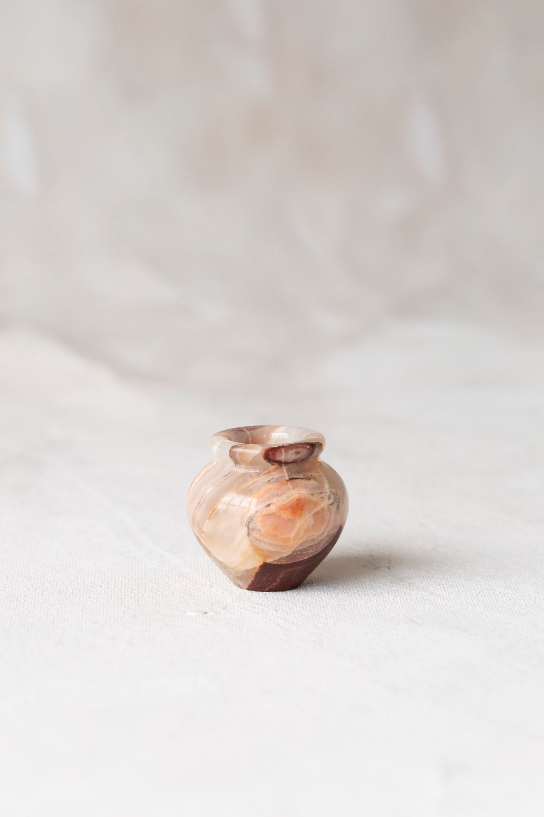 Vintage Mini Pink Onyx Pot