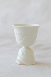 Vintage Porcelain Embossed Cup