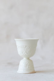 Vintage Porcelain Embossed Cup