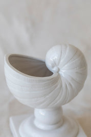 Vintage Ceramic Shell Planter