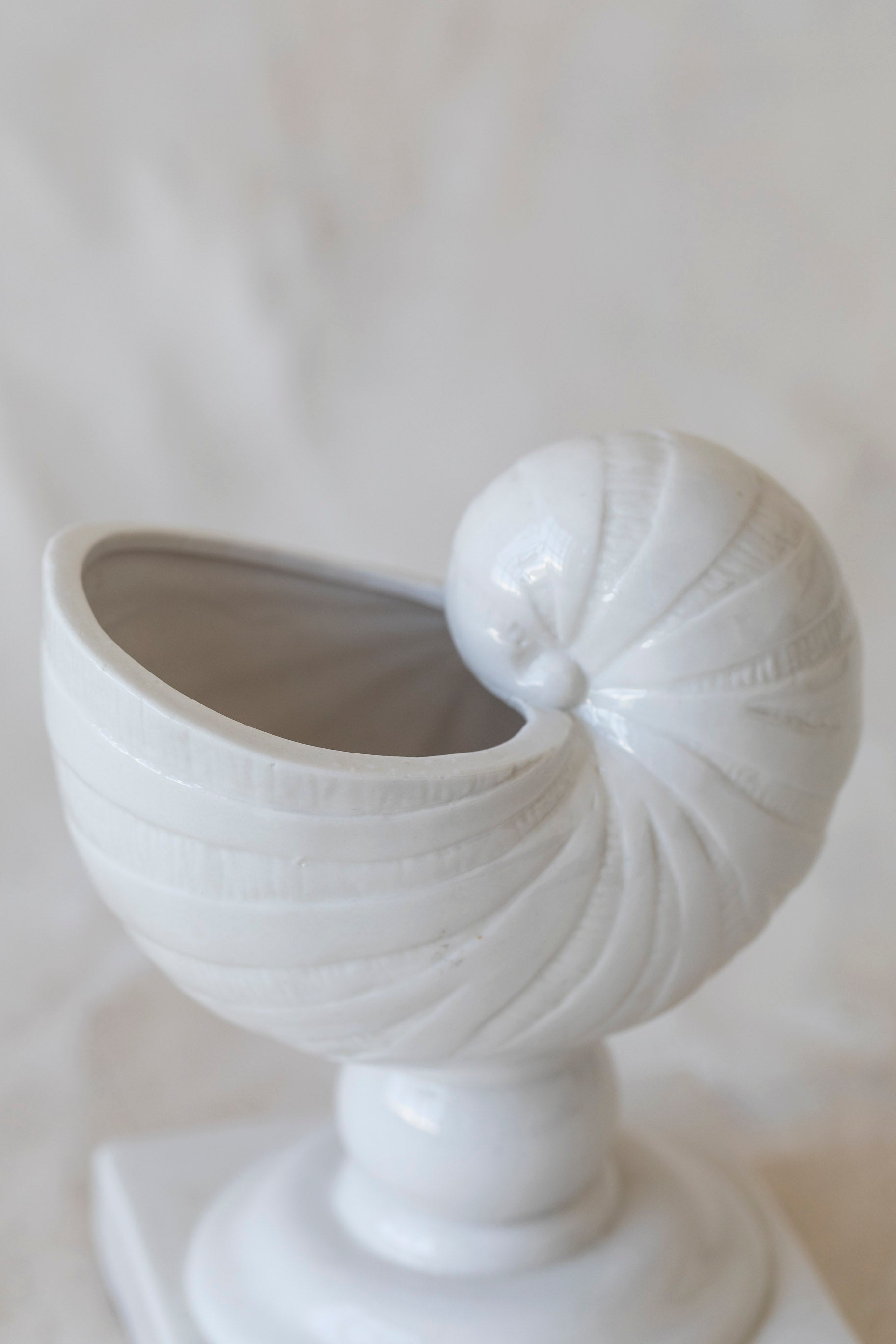 Vintage Ceramic Shell Planter