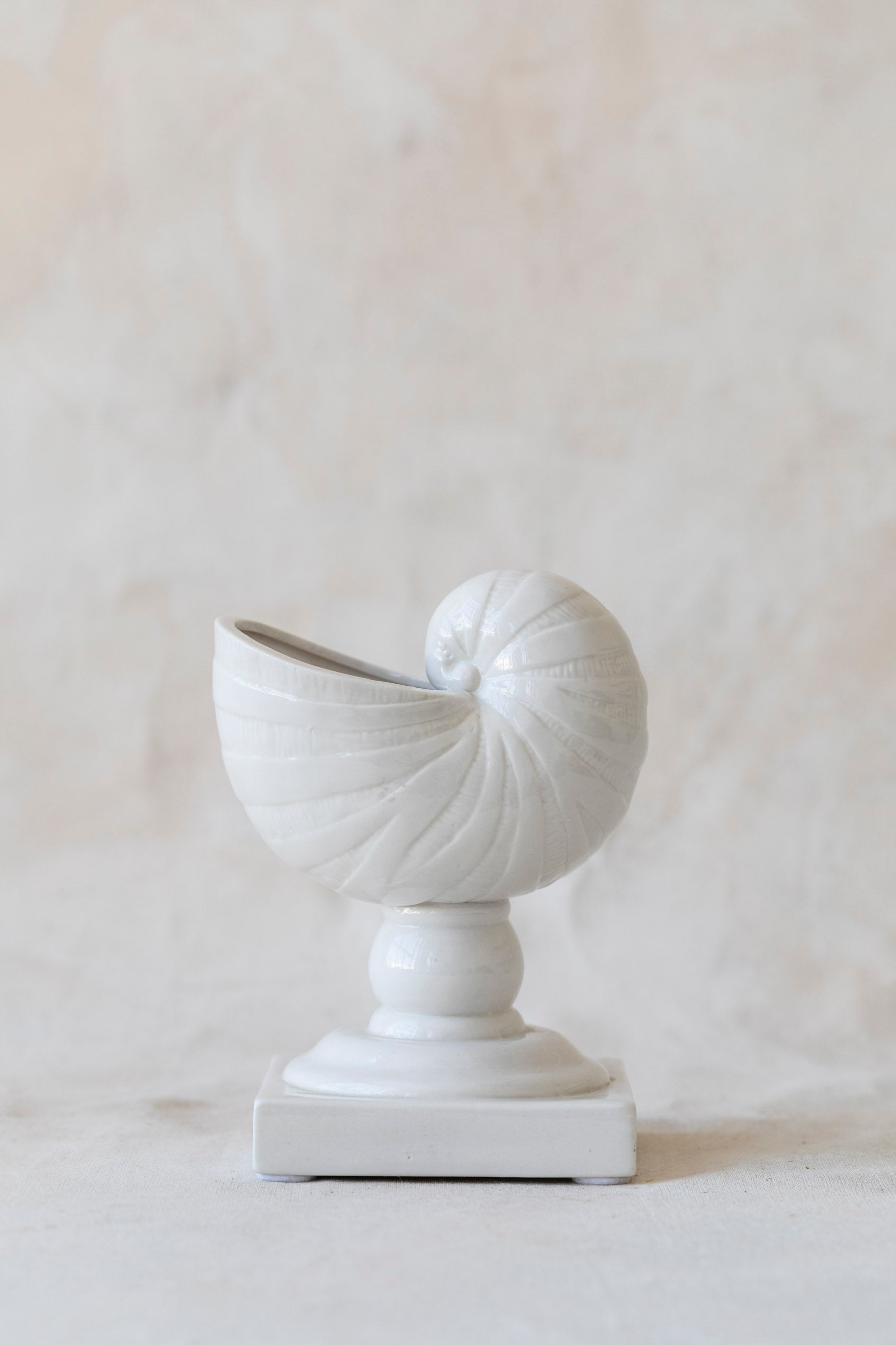 Vintage Ceramic Shell Planter