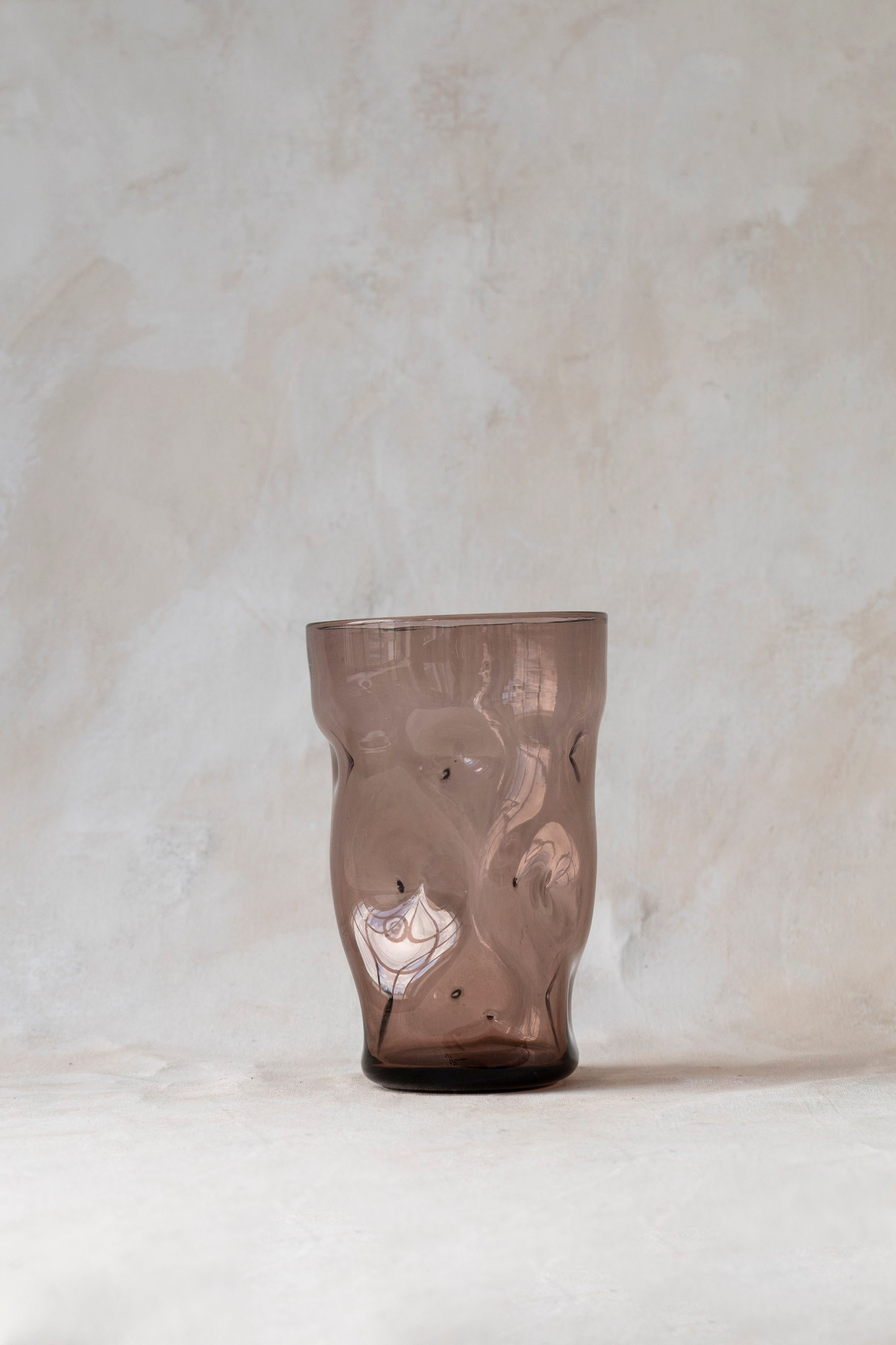Vintage Organic Purple Glass Vase