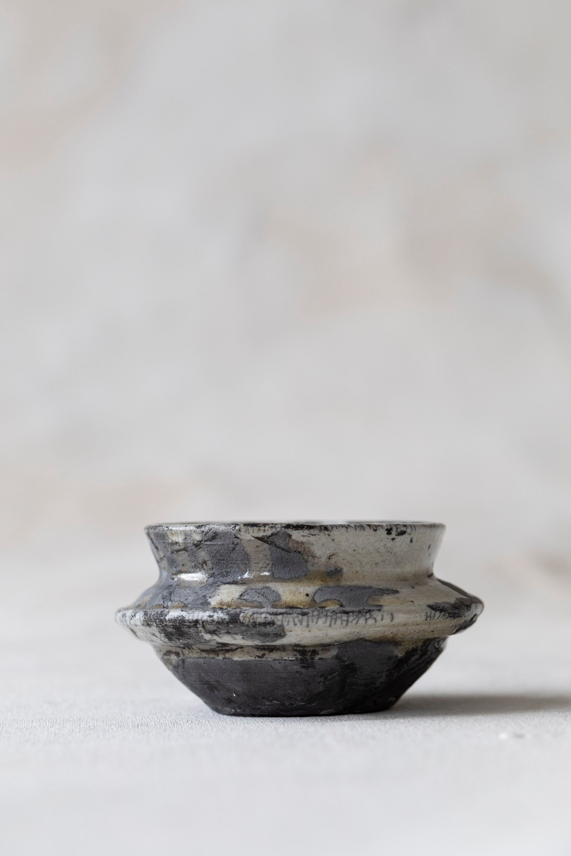 Vintage Grey Raku Cup