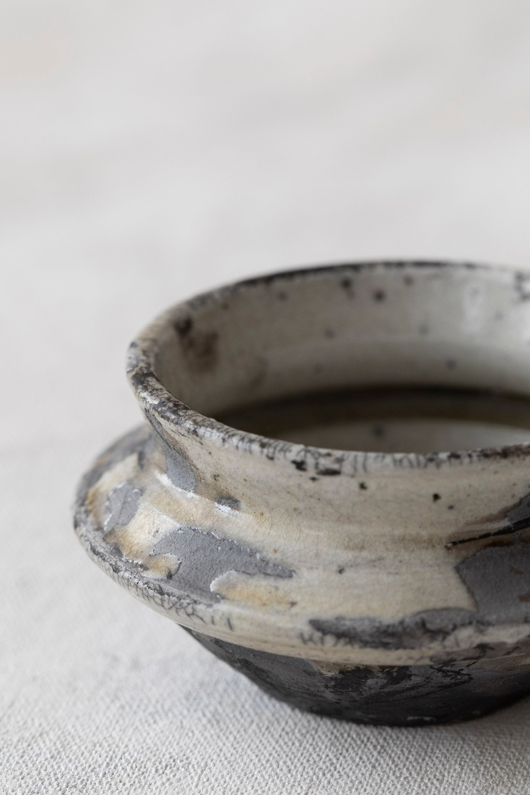 Vintage Grey Raku Cup