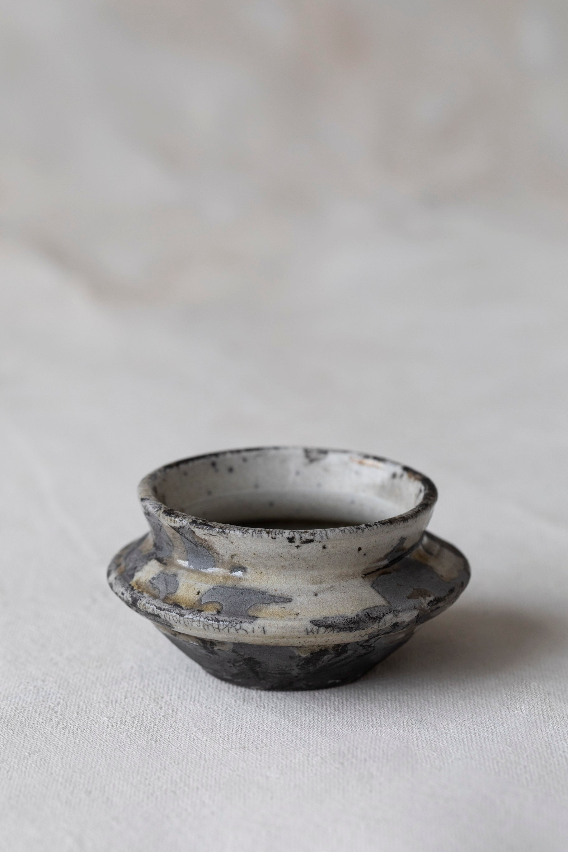 Vintage Grey Raku Cup