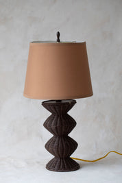 Vintage Diamond Rattan Lamp
