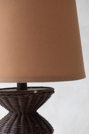 Vintage Diamond Rattan Lamp