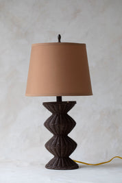 Vintage Diamond Rattan Lamp
