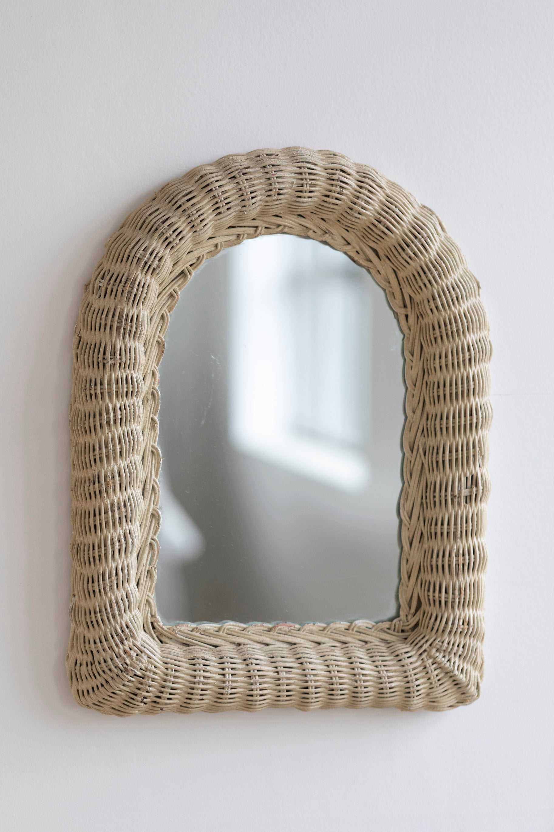 Vintage Rattan Mirror