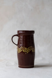 Vintage Red Folk Art Pitcher