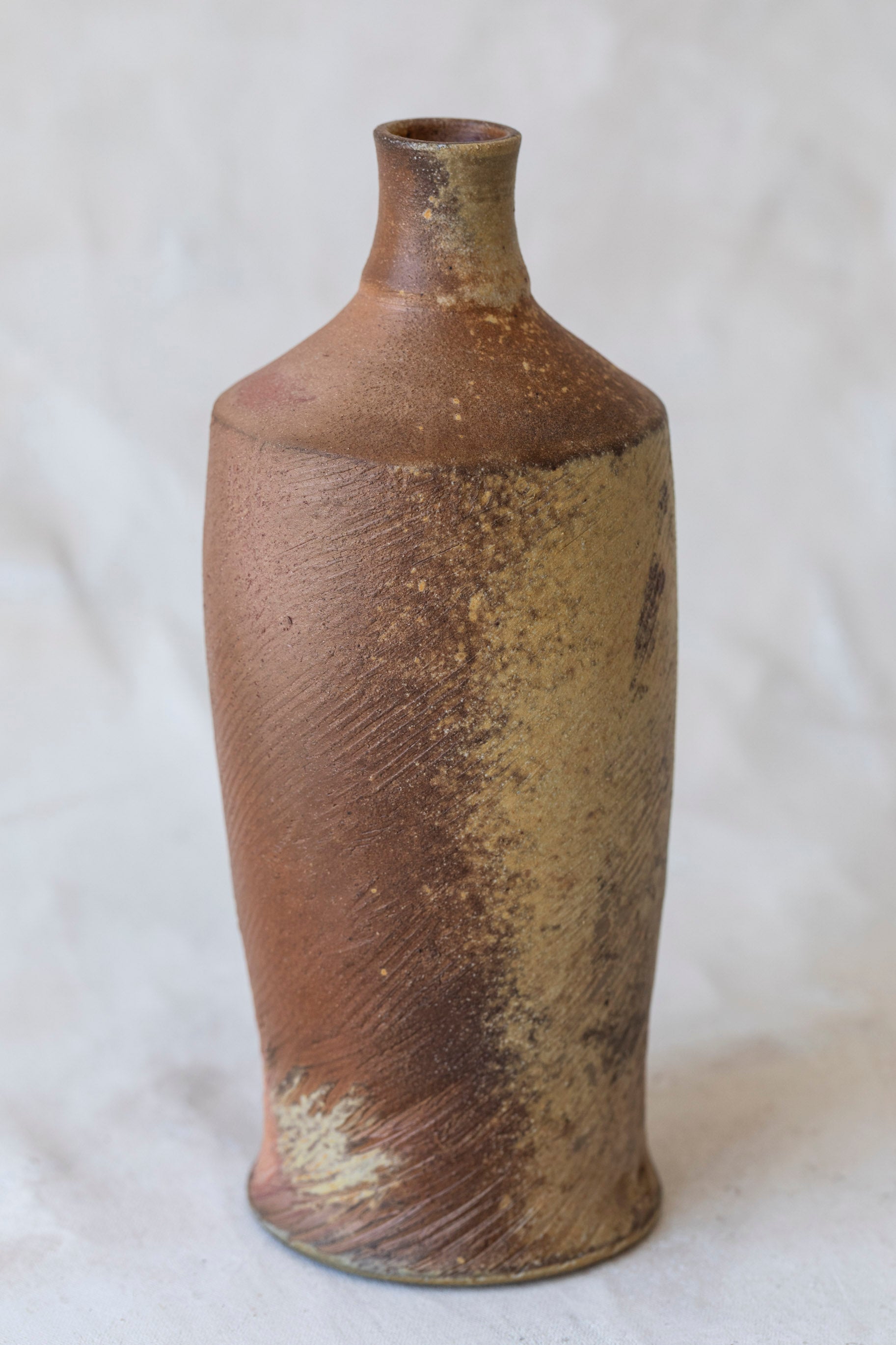 Vintage Red Bottle Vase