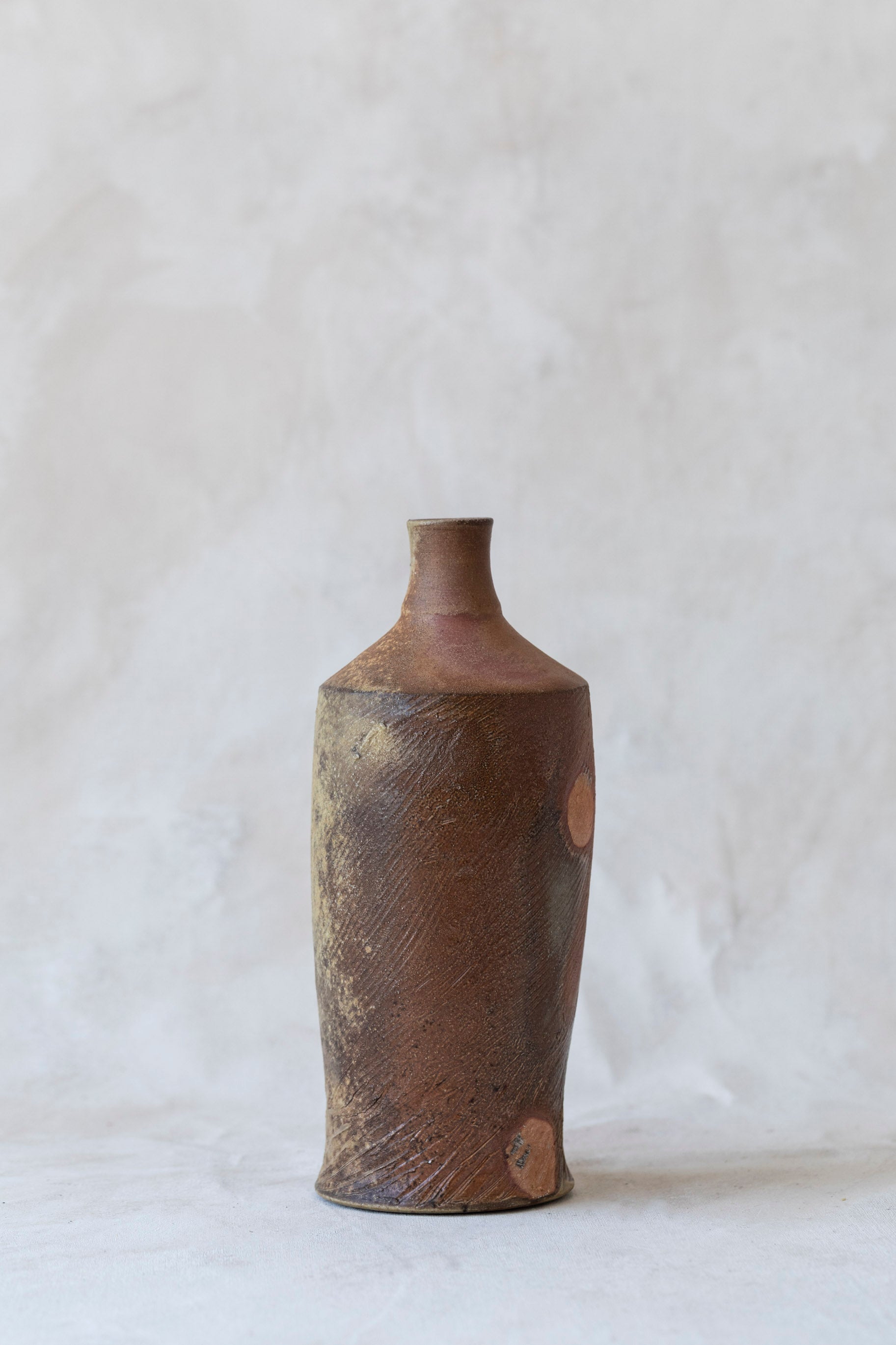 Vintage Red Bottle Vase