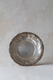 Vintage Wallace Silverplate Round Dish
