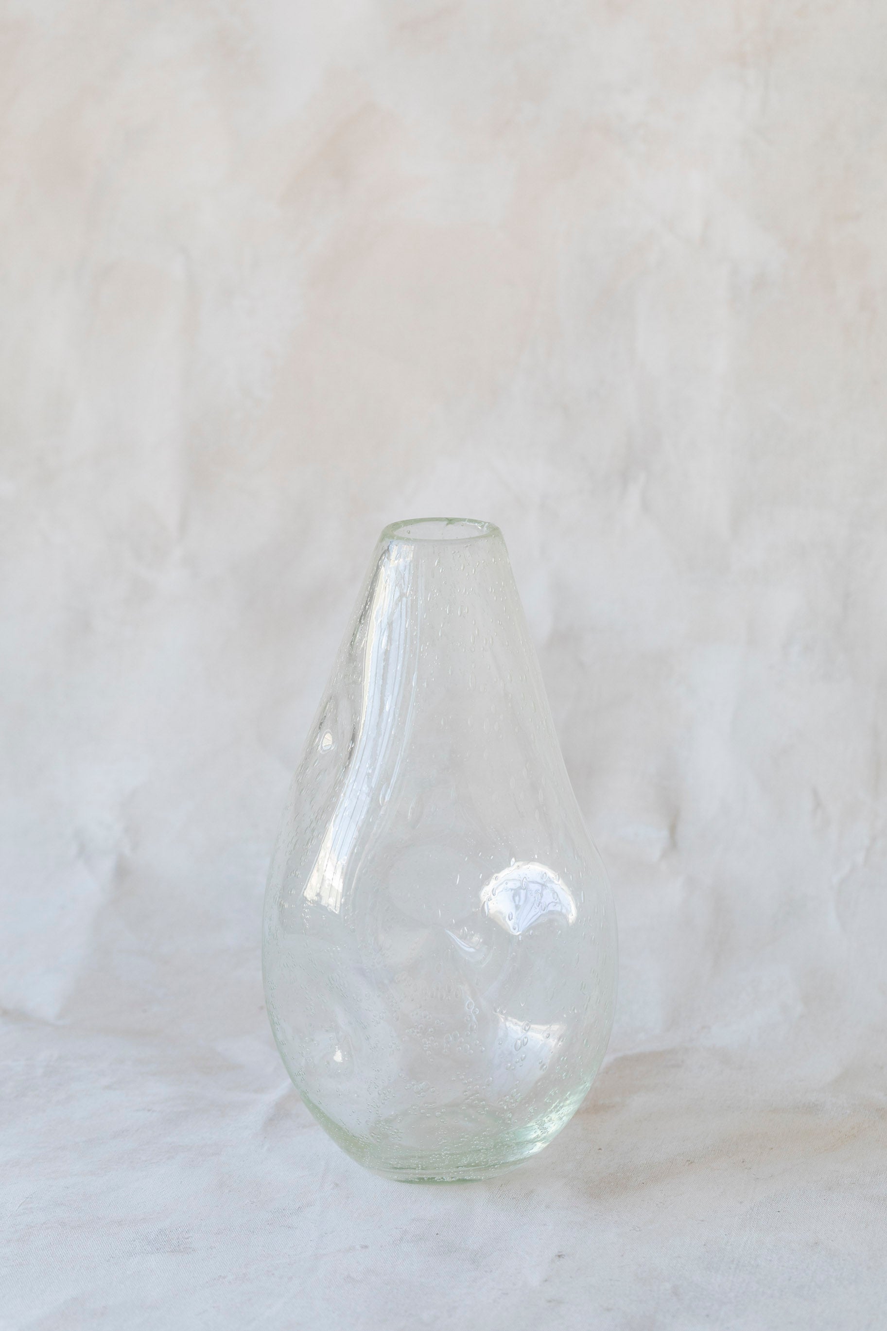 Vintage Large Seeded Glass Vase