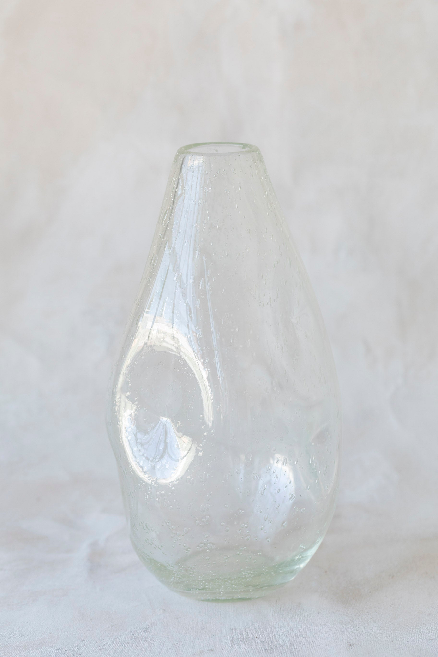 Vintage Large Seeded Glass Vase