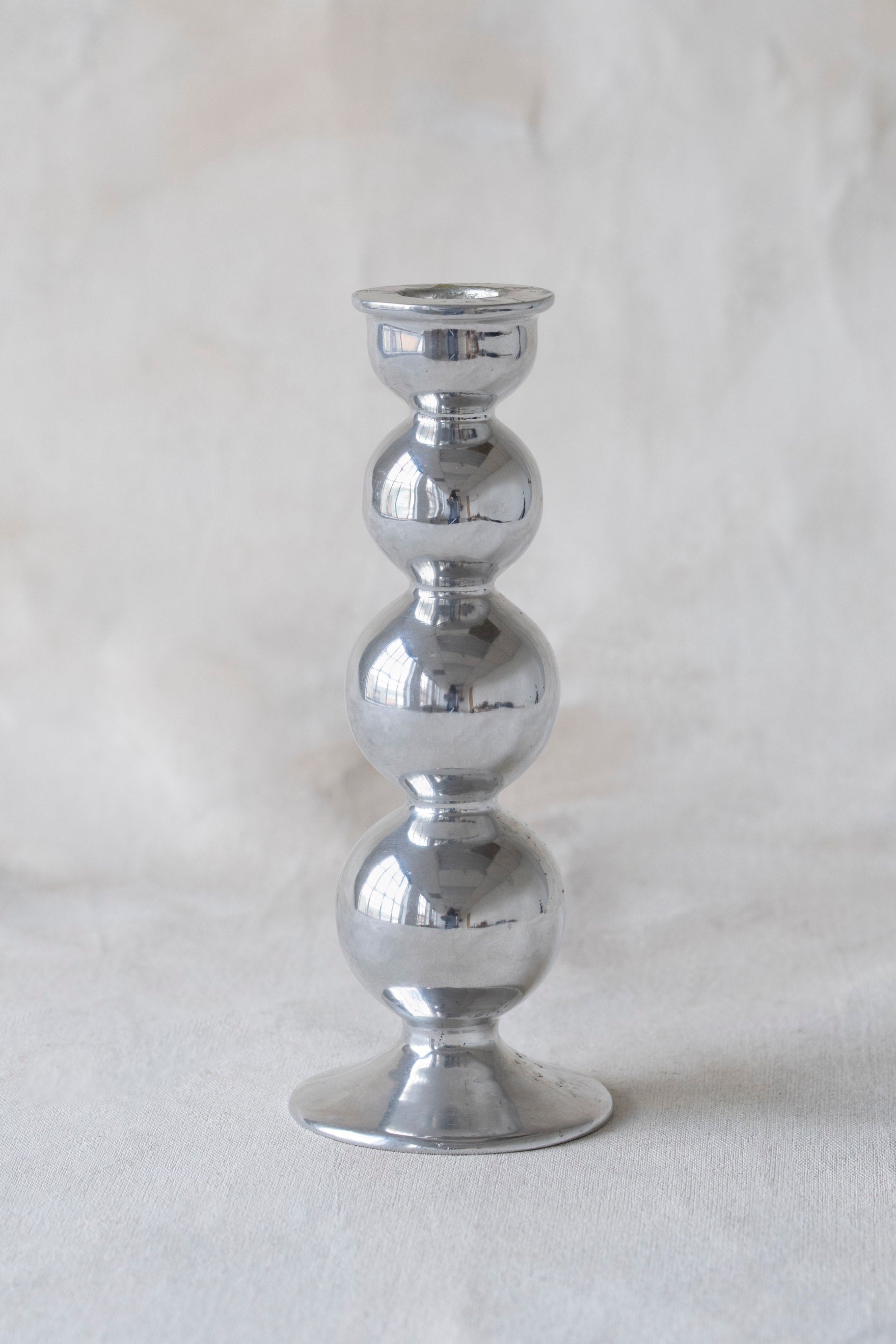 Vintage Stacked Orb Candlestick