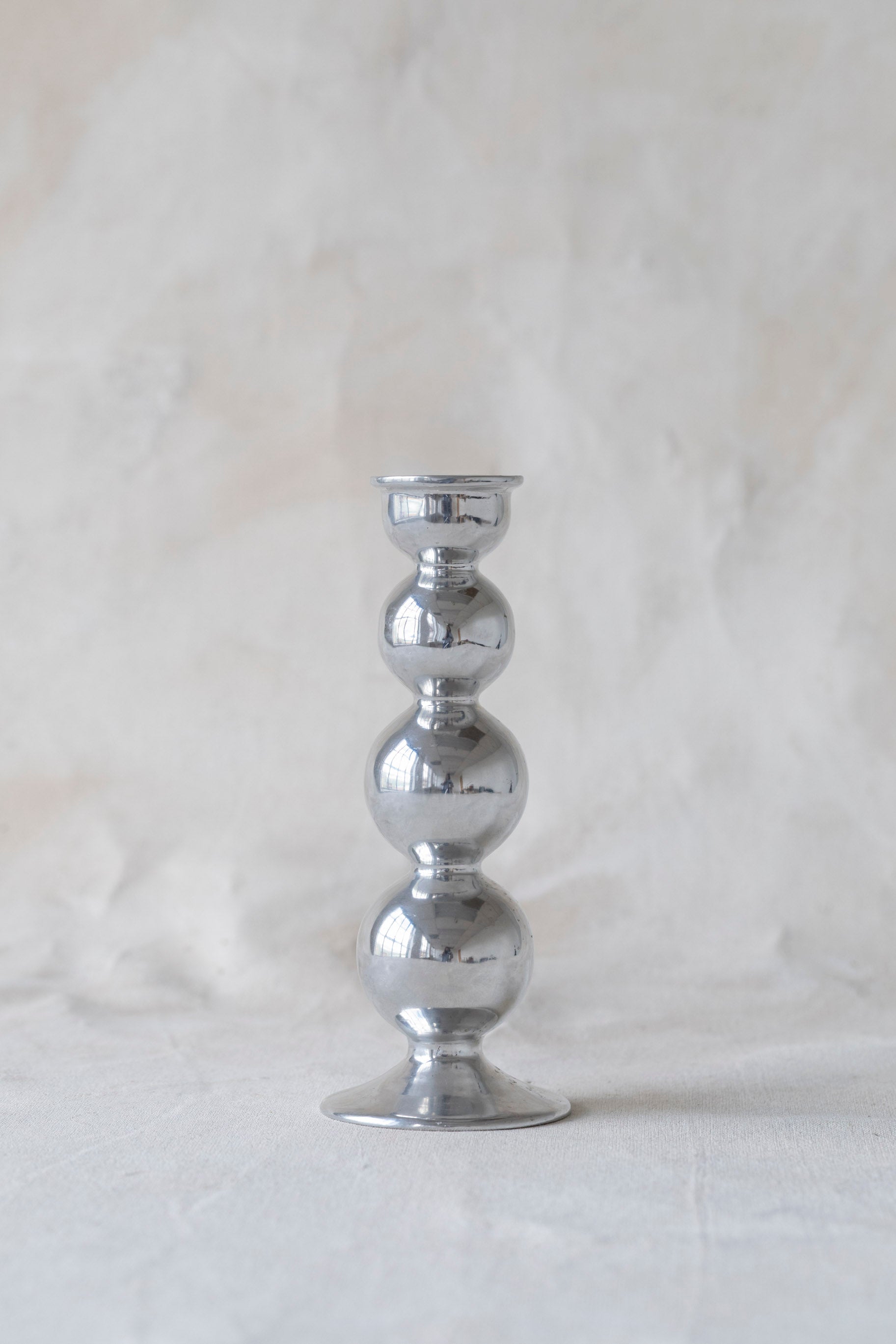 Vintage Stacked Orb Candlestick