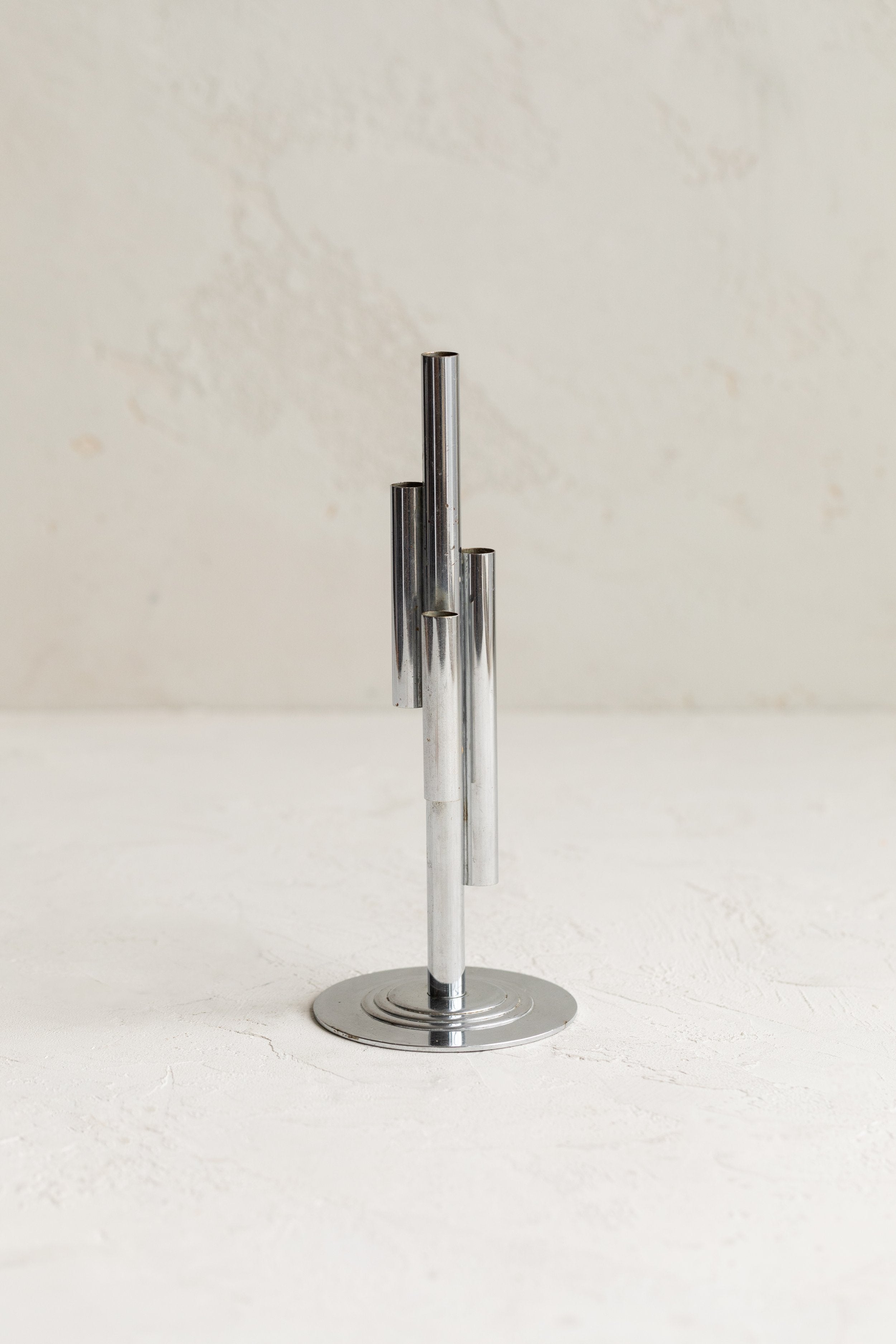 Vintage Art Deco Chrome Bud Vase