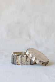 Vintage Hammered Silver Lidded Box