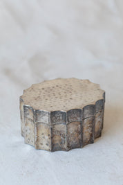 Vintage Hammered Silver Lidded Box