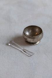 VIntage SIlver Salt Cellar Spoon Set