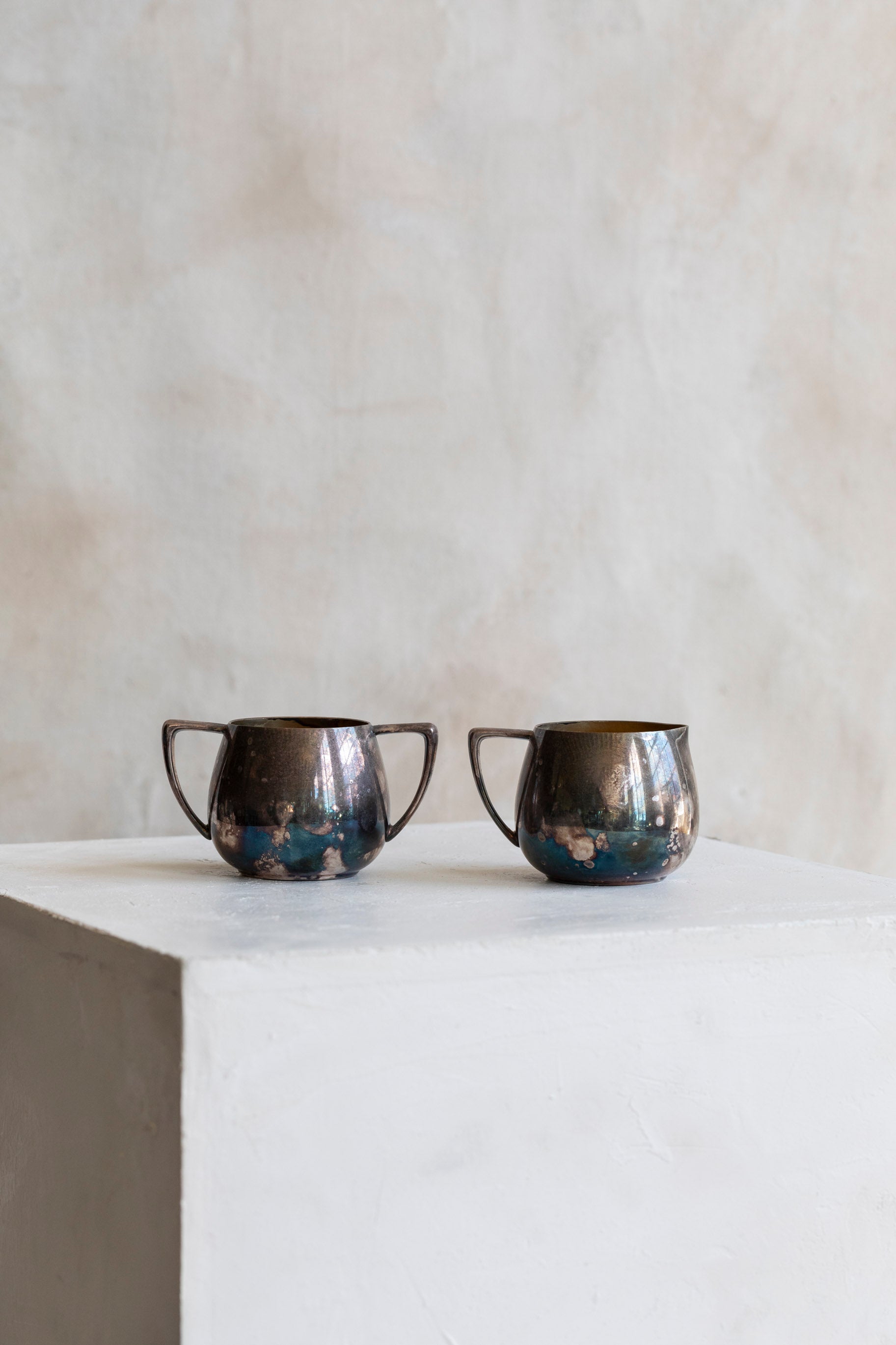 Vintage Silver Cream and Sugar Servers