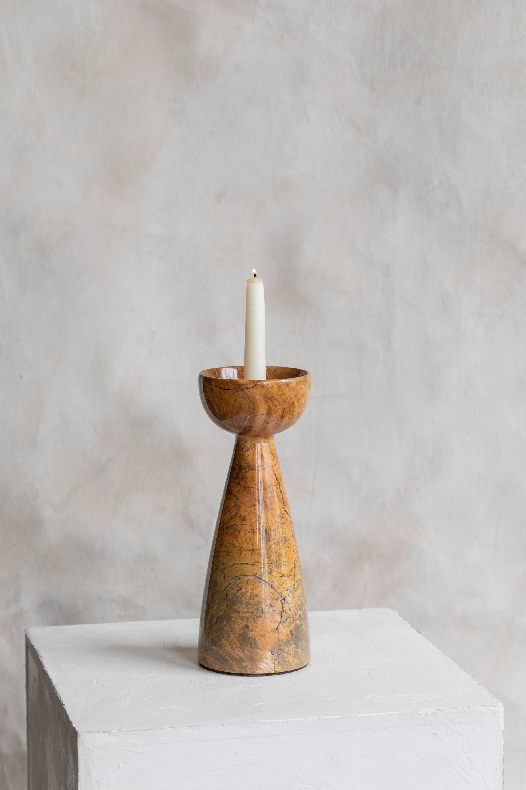 Vintage Marble Stone Candle Stick