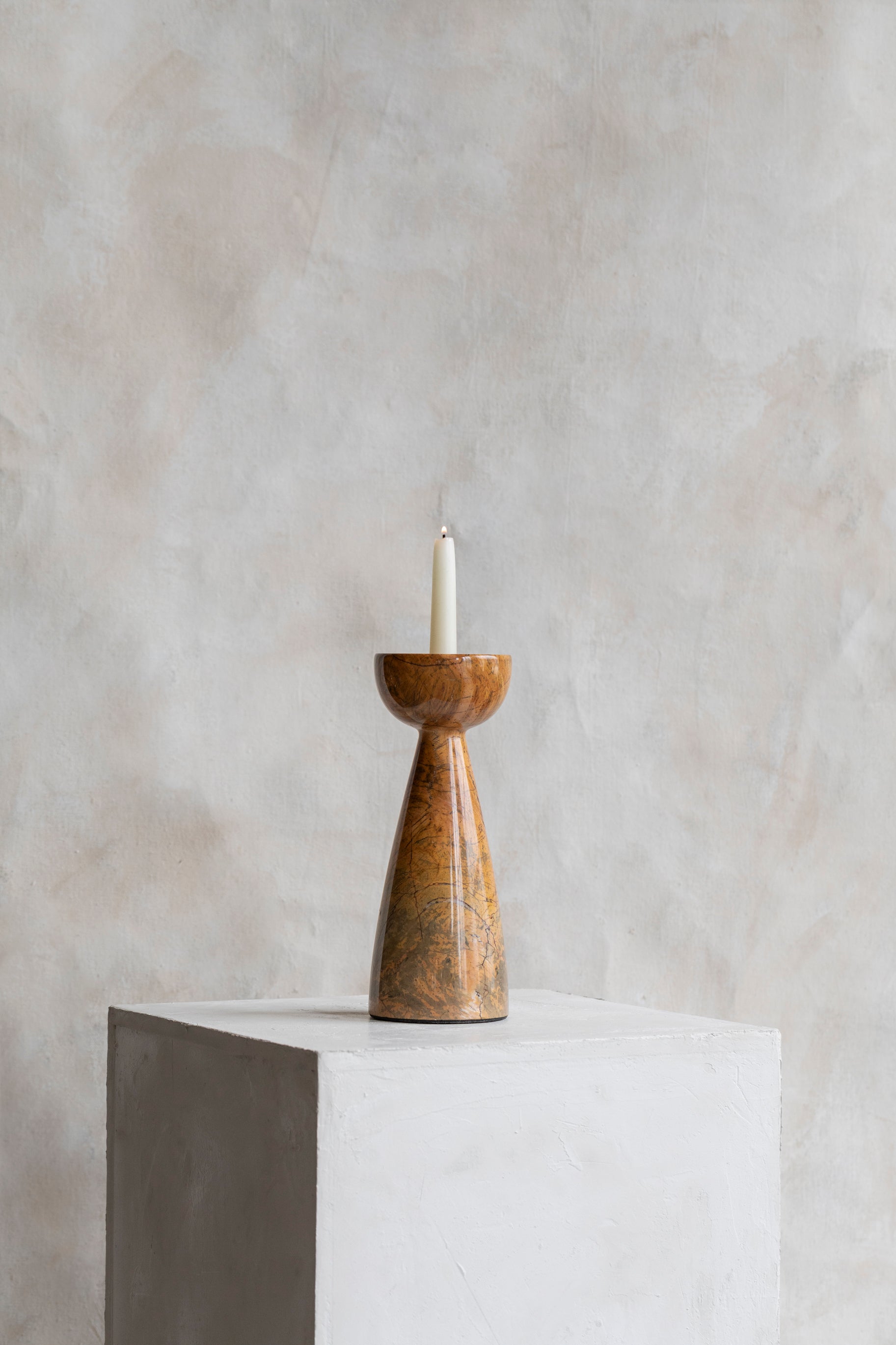 Vintage Marble Stone Candle Stick