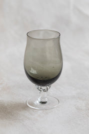 Vintage MCM Smokey Wine Goblets