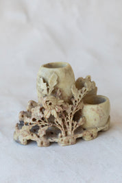Vintage Soapstone Double Vase