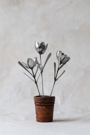 Vintage Flower Sculpture