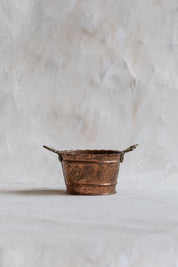 Vintage Stamped Copper Bucket