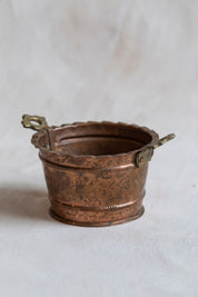 Vintage Stamped Copper Bucket