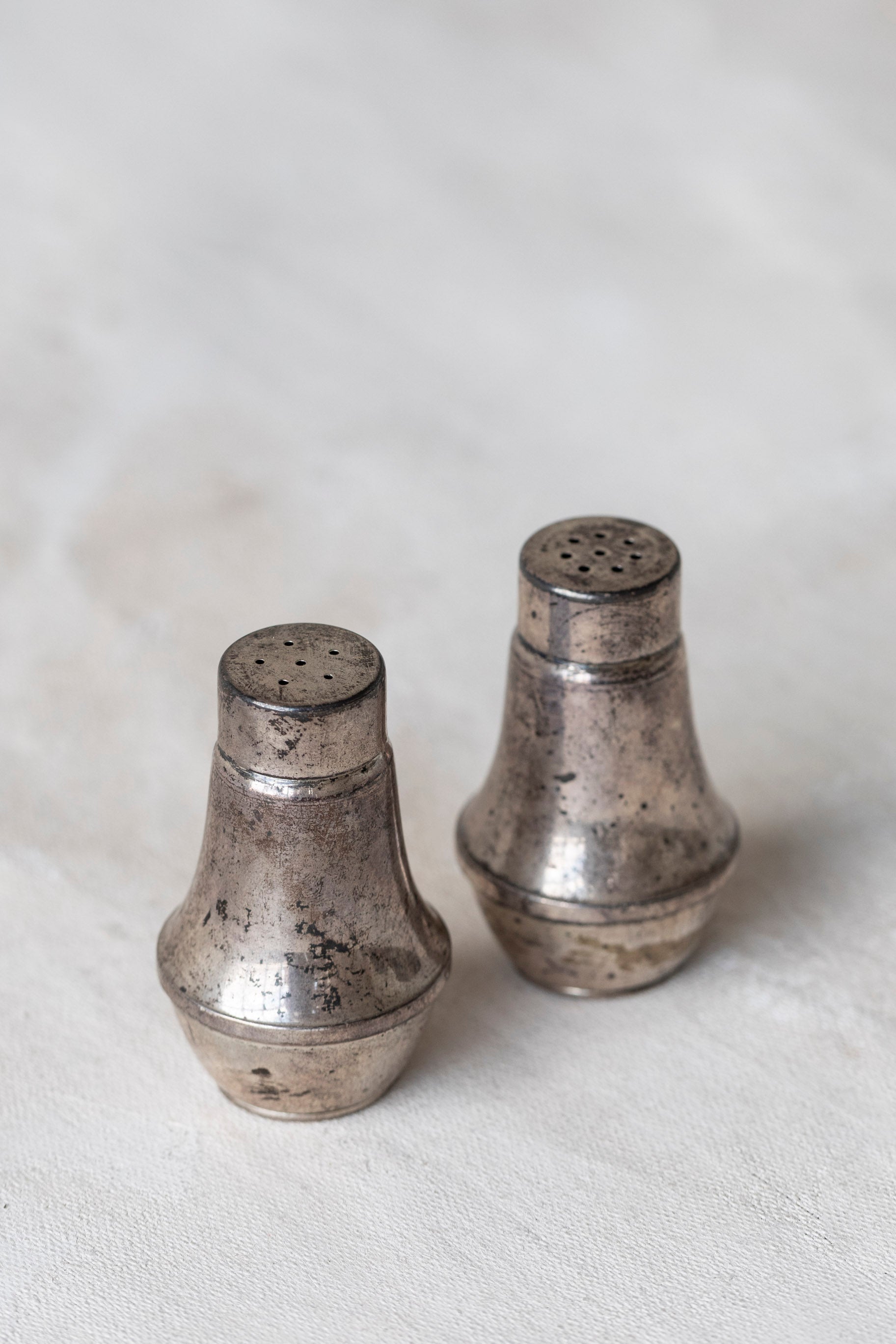 Antique Sterling Silver Salt and Pepper