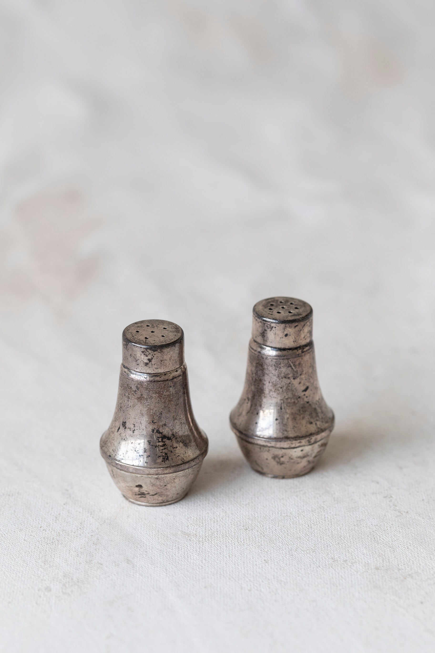 Antique Sterling Silver Salt and Pepper