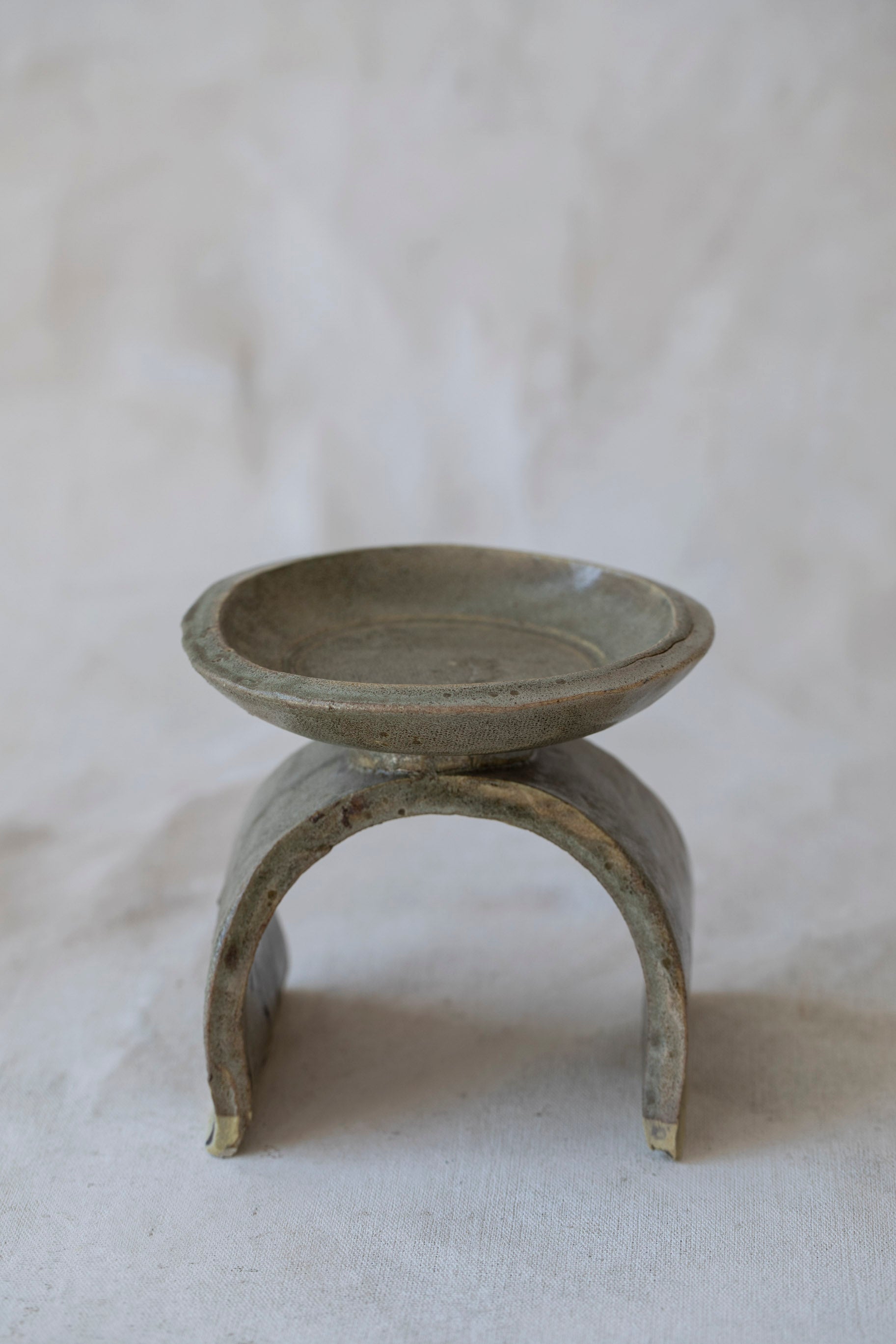 Vintage Grey Pedestal