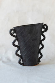 Vintage Abstract Handle Vase