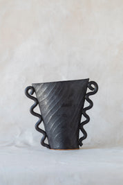 Vintage Abstract Handle Vase