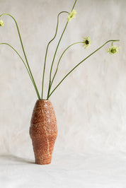 Vintage Tall Coiled Vase