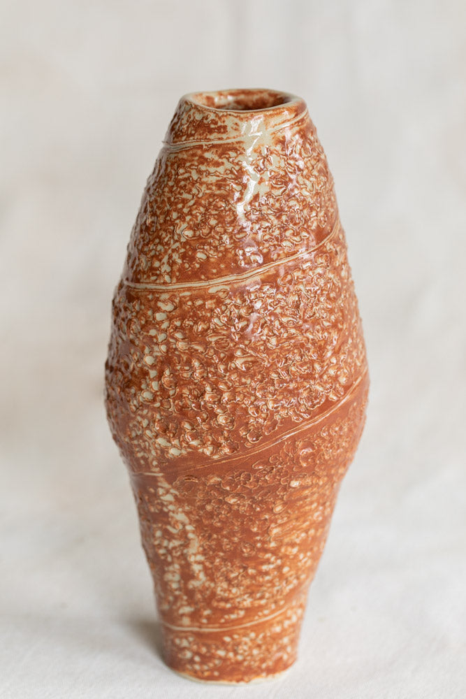 Vintage Tall Coiled Vase