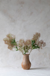 Vintage Textured Orange Vase