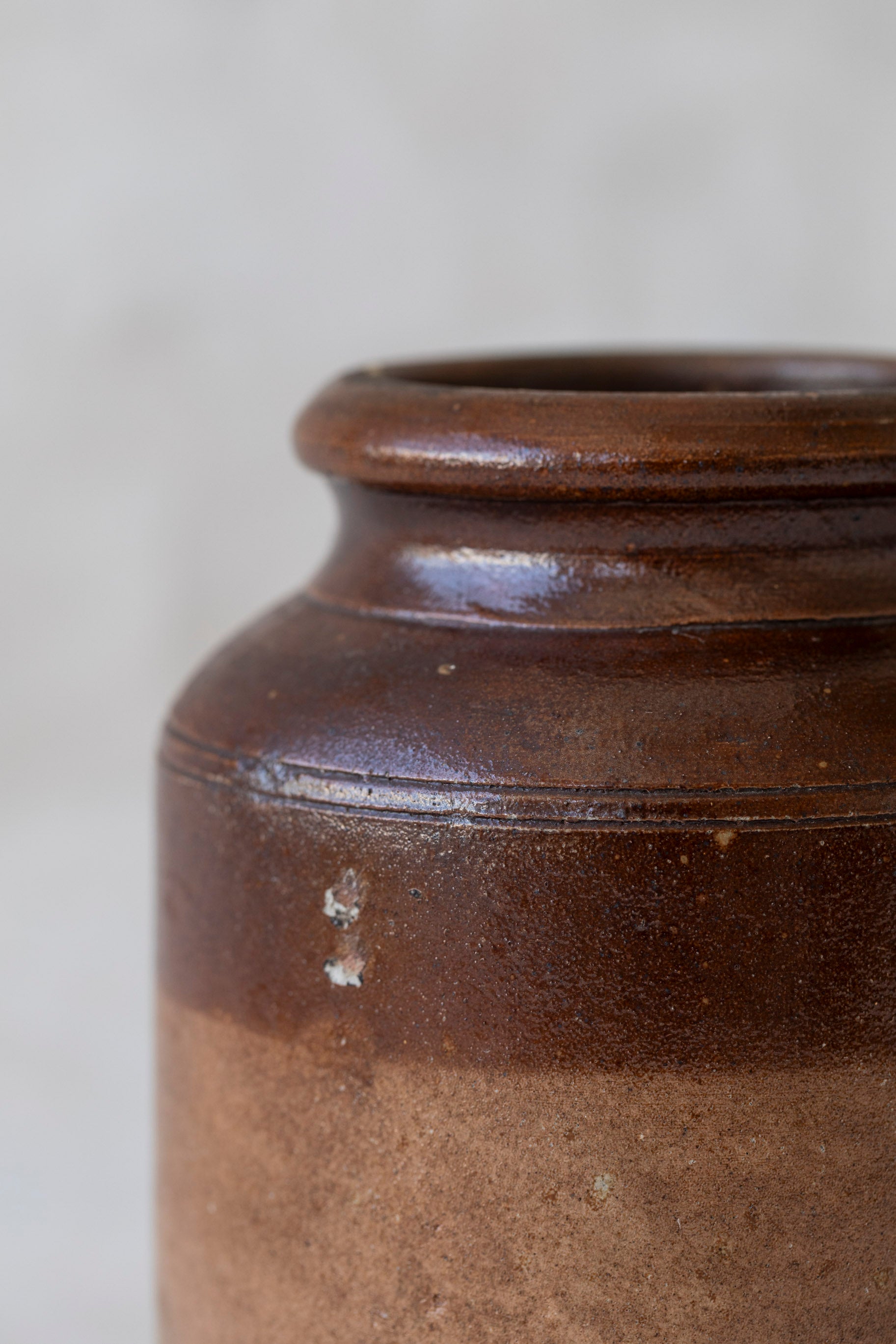 VIntage Red Toned Stoneware Jar