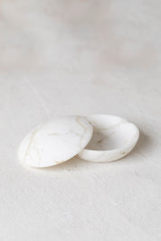 Vintage Round Marble Compact Box